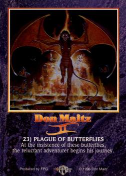 1996 FPG Don Maitz II #23 Plague of Butterflies Back