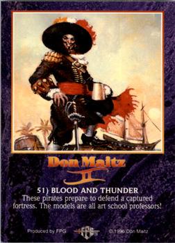 1996 FPG Don Maitz II #51 Blood and Thunder Back