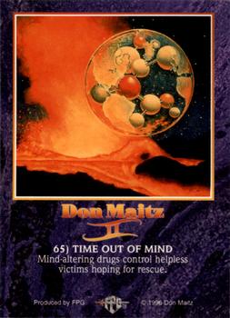1996 FPG Don Maitz II #65 Time Out of Mind Back
