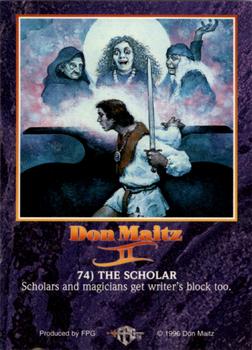 1996 FPG Don Maitz II #74 The Scholar Back