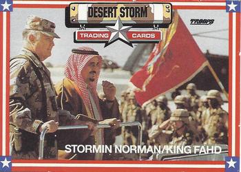 1991-92 Spectra Star Desert Storm Troops #55 Stormin Norman/King Fahd Front