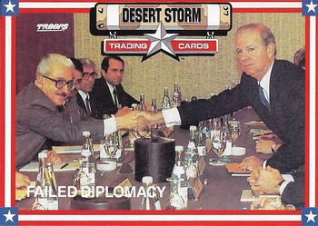 1991-92 Spectra Star Desert Storm Troops #80 Failed Diplomacy Front