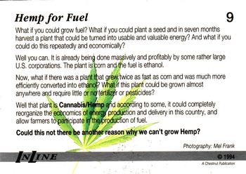 1994 Inline Hemp Cards #9 Hemp for Fuel Back