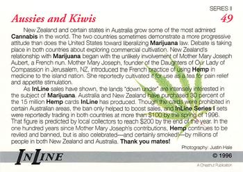 1996 Inline Hemp #49 Coromandel Gold - New Zealand Back