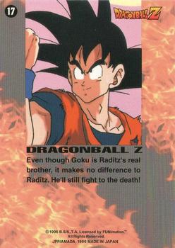 1996 JPP/Amada Dragon Ball Z Series 1 #17 Even though Goku is Raditz's real brother, it Back