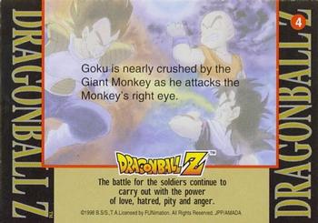 1998 JPP/Amada Dragon Ball Z Series 2 #4 Goku is nearly crushed by the Giant Monkey as Back