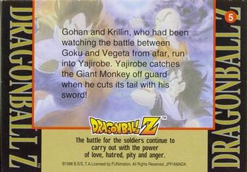 1998 JPP/Amada Dragon Ball Z Series 2 #5 Gohan and Krillin, who had been watching the Back