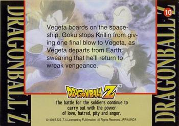 1998 JPP/Amada Dragon Ball Z Series 2 #10 Vegeta boards on the spaceship. Goku stops Kr Back