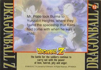 1998 JPP/Amada Dragon Ball Z Series 2 #12 Mr. Popo took Bulma to Yunzabit Heights, wher Back