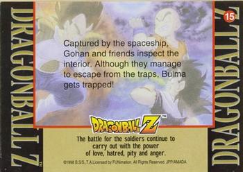 1998 JPP/Amada Dragon Ball Z Series 2 #15 Captured by the spaceship, Gohan and friends Back