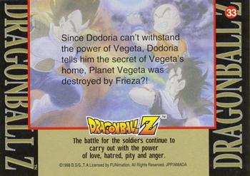 1998 JPP/Amada Dragon Ball Z Series 2 #33 Since Dodoria can't withstand the power of Ve Back