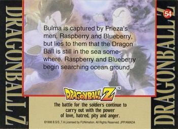 1998 JPP/Amada Dragon Ball Z Series 2 #54 Bulma is captured by Frieza's men, Raspberry Back