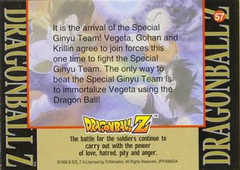 1998 JPP/Amada Dragon Ball Z Series 2 #57 It is the arrival of the Special Ginyu Team! Back
