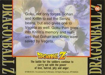 1998 JPP/Amada Dragon Ball Z Series 2 #66 Goku, not only forces Gohan and Krillin to ea Back