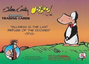 1995 Krome Bloom County / Outland #48 Silliness is the last refuge of the Back
