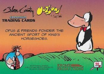 1995 Krome Bloom County / Outland #50 Opus & Friends ponder the ancient Back