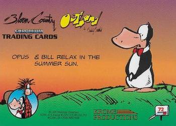 1995 Krome Bloom County / Outland #72 Opus & Bill relax in the summer sun. Back