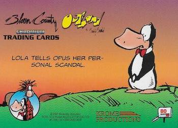 1995 Krome Bloom County / Outland #80 Lola tells Opus her personal scandal. Back