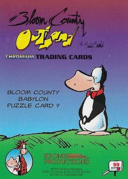 1995 Krome Bloom County / Outland #99 Bloom County Babylon Puzzle Card 9 Back