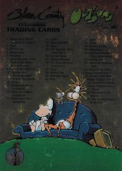 1995 Krome Bloom County / Outland #100 Checklist Front