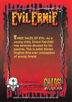 1993 Krome Evil Ernie 1 #6 As a young child, Ernest Fairchild was s Back