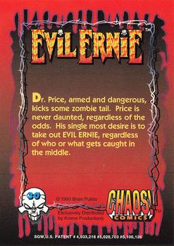 1993 Krome Evil Ernie 1 #30 Dr. Price, armed and dangerous, kicks so Back