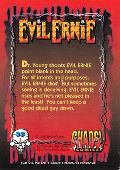 1993 Krome Evil Ernie 1 #35 Dr. Young shoots Evil Ernie point blank Back