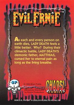 1993 Krome Evil Ernie 1 #37 As each and every person on earth dies, Back