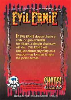 1993 Krome Evil Ernie 1 #61 If Evil Ernie doesn't have a knife or gu Back