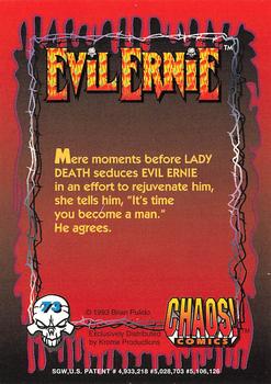 1993 Krome Evil Ernie 1 #73 Mere moments before Lady Death seduces E Back