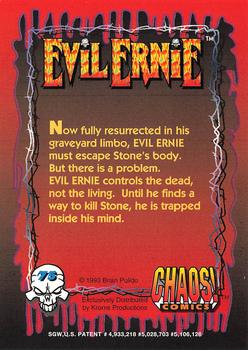 1993 Krome Evil Ernie 1 #75 Now fully resurrected in his graveyard l Back