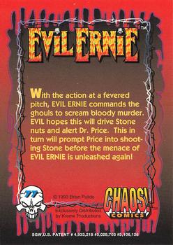 1993 Krome Evil Ernie 1 #77 With the action at a fevered pitch, Evil Back