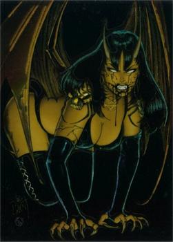 1995 Krome Evil Ernie II: Glow in the Dark Chromium #8 Purgatory Front