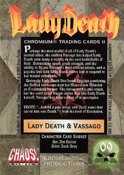 1995 Krome Lady Death 2 #9 Lady Death & Vassago Back