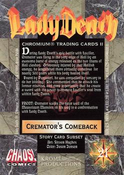 1995 Krome Lady Death 2 #21 Cremator's Comeback Back