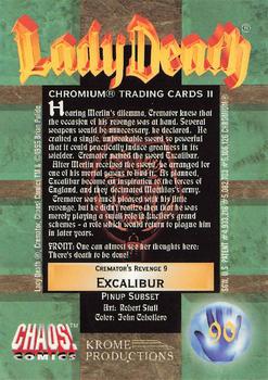 1995 Krome Lady Death 2 #90 Excalibur Back