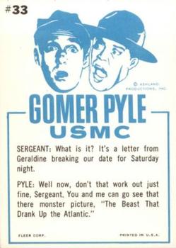 1965 Fleer Gomer Pyle #33 Don't grind your teeth like that Sergeant...you'll w Back