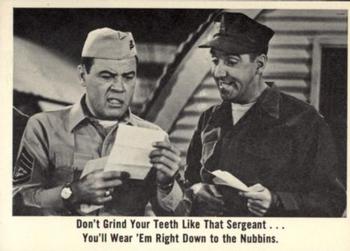1965 Fleer Gomer Pyle #33 Don't grind your teeth like that Sergeant...you'll w Front