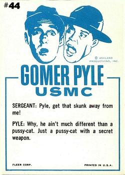 1965 Fleer Gomer Pyle #44 It ain't the smell so much, Sergeant, it's just th Back