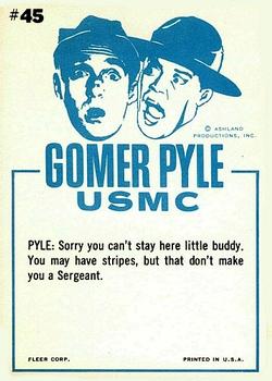 1965 Fleer Gomer Pyle #45 I don't make the rules...you jest cain't enlist. Back