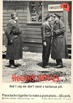 1965 Fleer Hogan's Heroes #12 And I say, we don't need a barbecue pit. Front