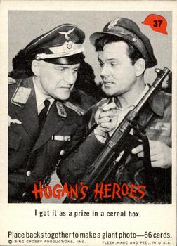 1965 Fleer Hogan's Heroes #37 I got it as a prize in a cereal box. Front