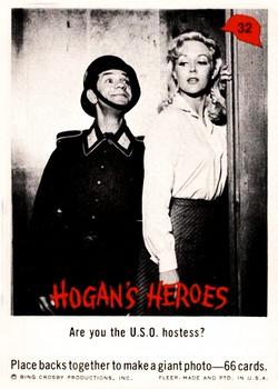 1965 Fleer Hogan's Heroes #32 Are you the U.S.O. hostess? Front