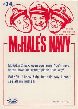 1965 Fleer McHale's Navy #14 How am I doin' Skip? I can't see... my eyes are closed. Back