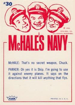 1965 Fleer McHale's Navy #30 Don't worry Skip... I've got my secret weapon here. Back