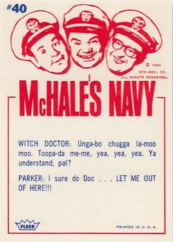 1965 Fleer McHale's Navy #40 Skip, are you sure he's the family doctor? Back