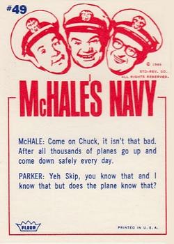 1965 Fleer McHale's Navy #49 Don't cry Chuck. It opens up just like a big umbrella. Back