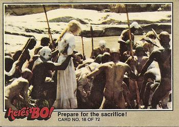 1981 Fleer Here's Bo! #18 Prepare for the sacrifice! Front