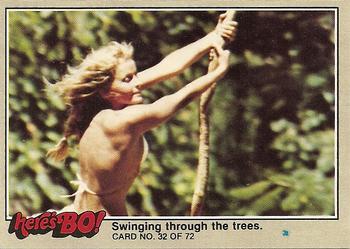 1981 Fleer Here's Bo! #32 Swinging through the trees. Front
