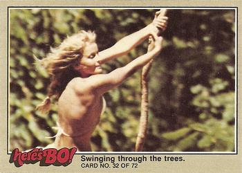 1981 Fleer Here's Bo! #32 Swinging through the trees. Front